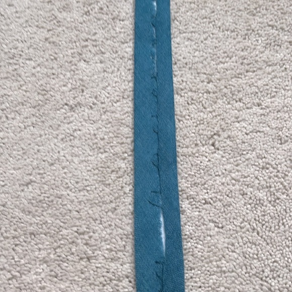 Solid Teal Wool Tie - Picture 4 of 4